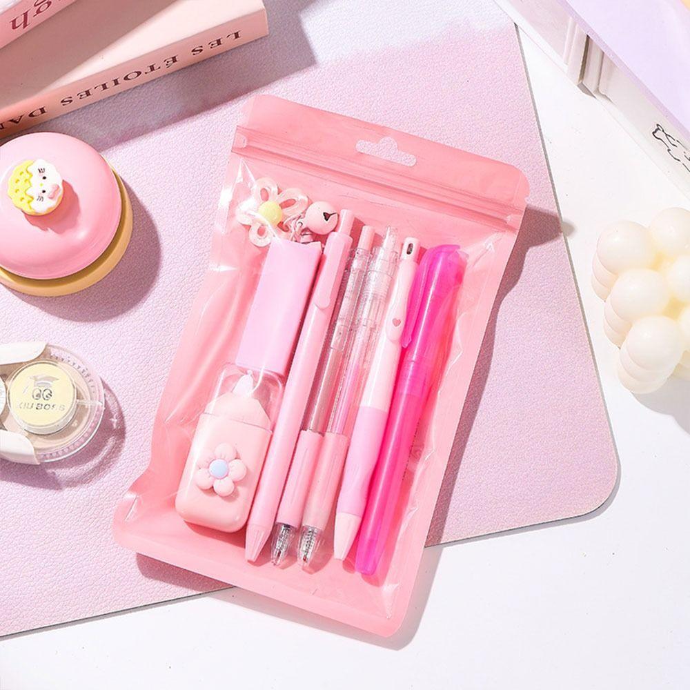 8-in-1 Gel Pen Macaron Color Highlighter Durable Correction Tape  Back To School