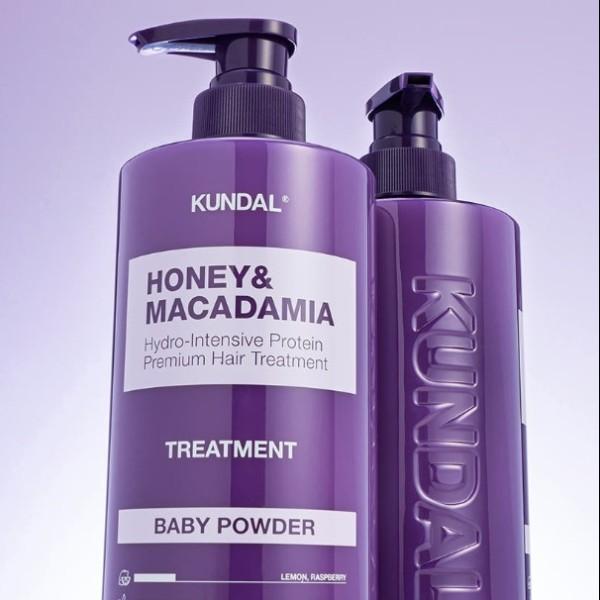 KUNDAL Шампунь с медом и макадамией 500 мл + Бальзам 500 мл Набор Выбор аромата, Популярный корейский набор косметики