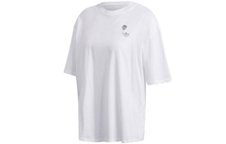 Adidas Originals Set in Sleeve T Shirt Women's White FU3765