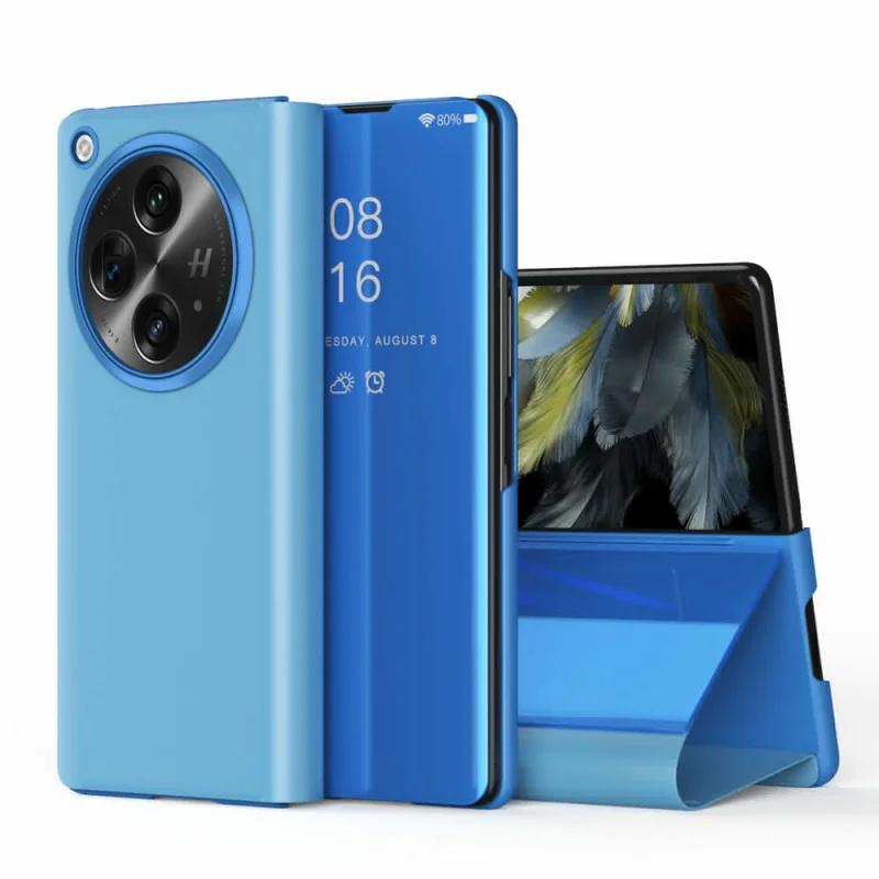 Чехол-книжка Smart View Mirror для OPPO Find N3, чехол-подставка, складной, противоударный, чехол, Fundas