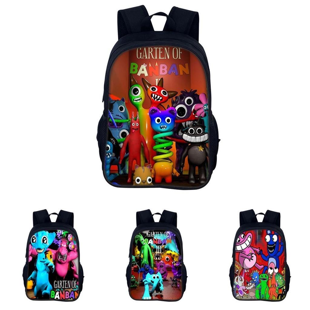 Garten Of Banban 3 40cm Lightweight Nylon Backpack With Adorable Cartoon Print Ideal For Kids In Grades 3-4