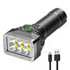 Mini Torch 6 LEDs High Brightness Outdoor Flashlight Lighting Camping Emergency USB Rechargeable Torch
