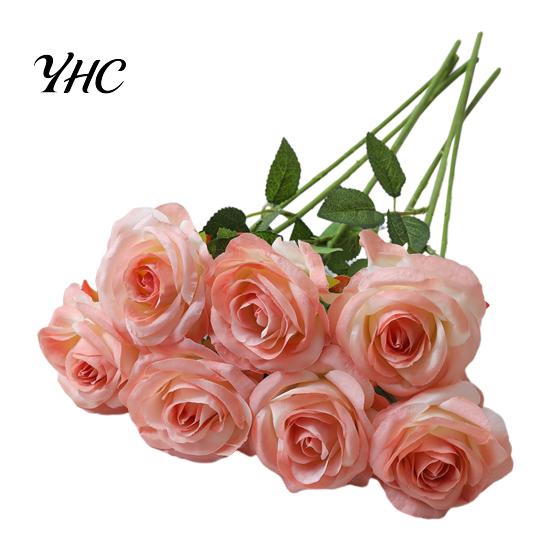 Artificial Rose Stems 12Pcs Flowers Realistic Looking Vibrant High-quality Fake Roses Color Non-Fading Faux Bouquet Wedding Decorations Bulk