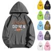 Sweatshirts For Teen Girls Long Sleeve Letter Print Casual Graphic Hoodies Drawstring Pullover Cute Oversized Hoodie