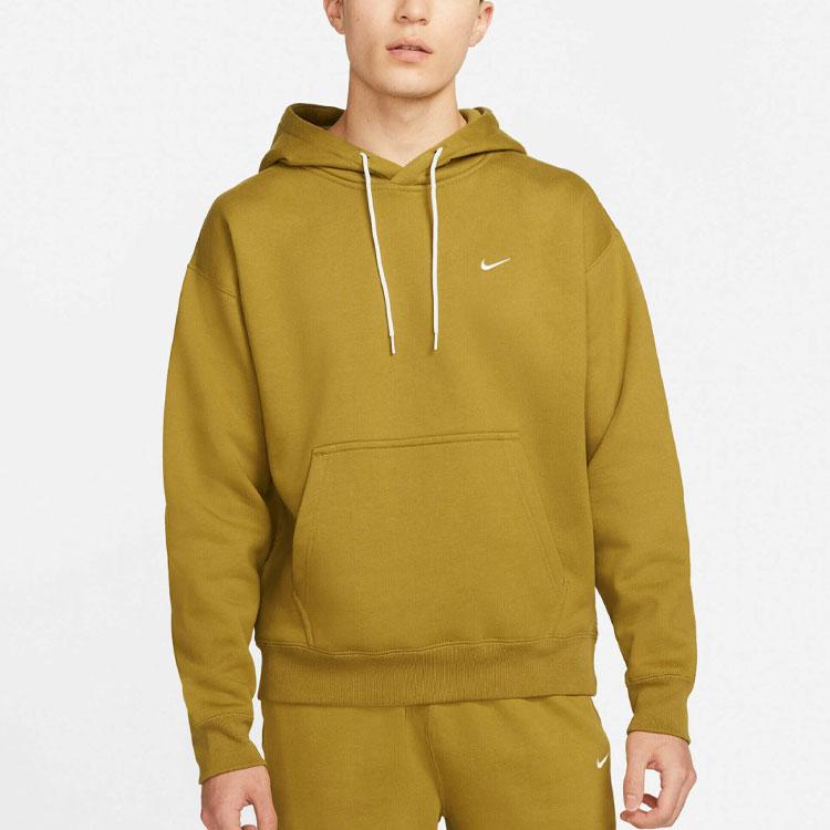 Nike Мужская флисовая толстовка с капюшоном Lab Solo Swoosh Desert Moss CV0552-318