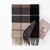 Autumn and Winter Classic British Imitation Cashmere Scarf Winter Plaid Warm Tassel Scarf Couple High End Atmosphere Scarf
