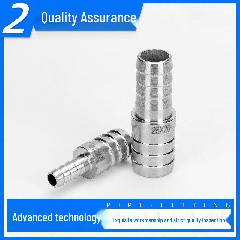 304 Stainless Steel Straight Reducing Hose Barb