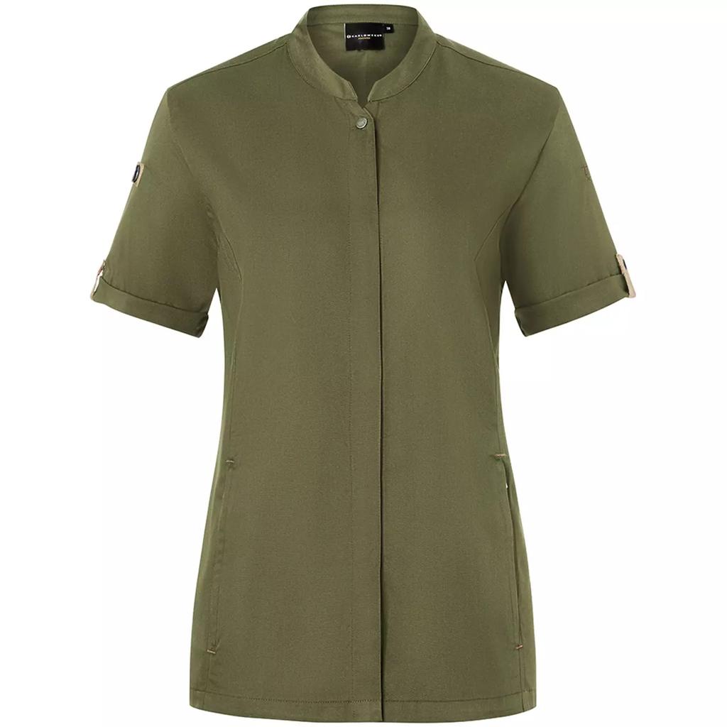 Karlowsky Womens/Ladies Green-Generation Short-Sleeved Chef Jacket