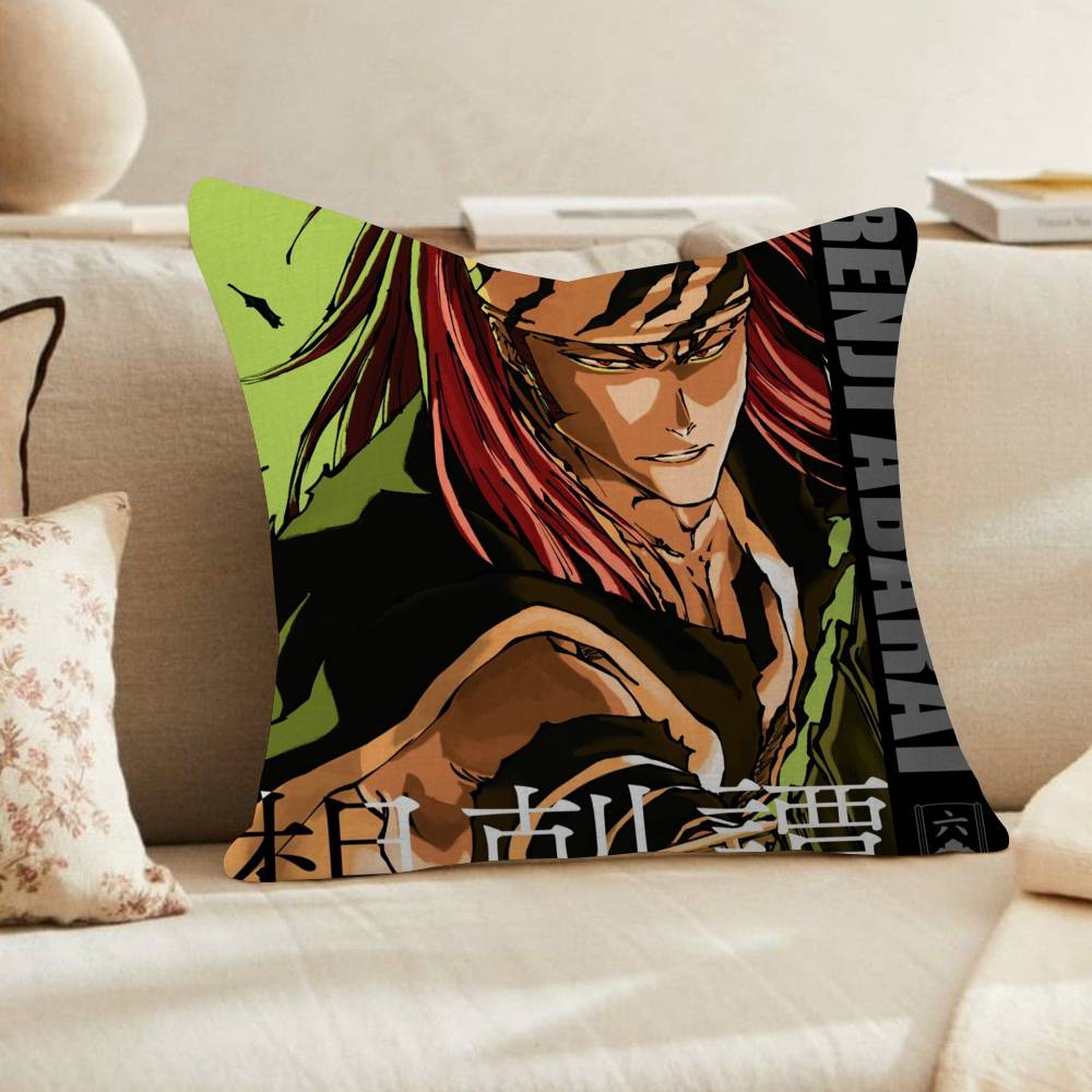 Чехол для подушки с аниме-фигуркой Bleach, автомобильная декоративная подушка для дивана, автомобиля, рождественский подарок