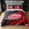 Eintracht Frankfurt Football Design Bed Bedding Set 1 Duvet Cover + 2 Pillowcases Soft Breathable Household Bed Linens