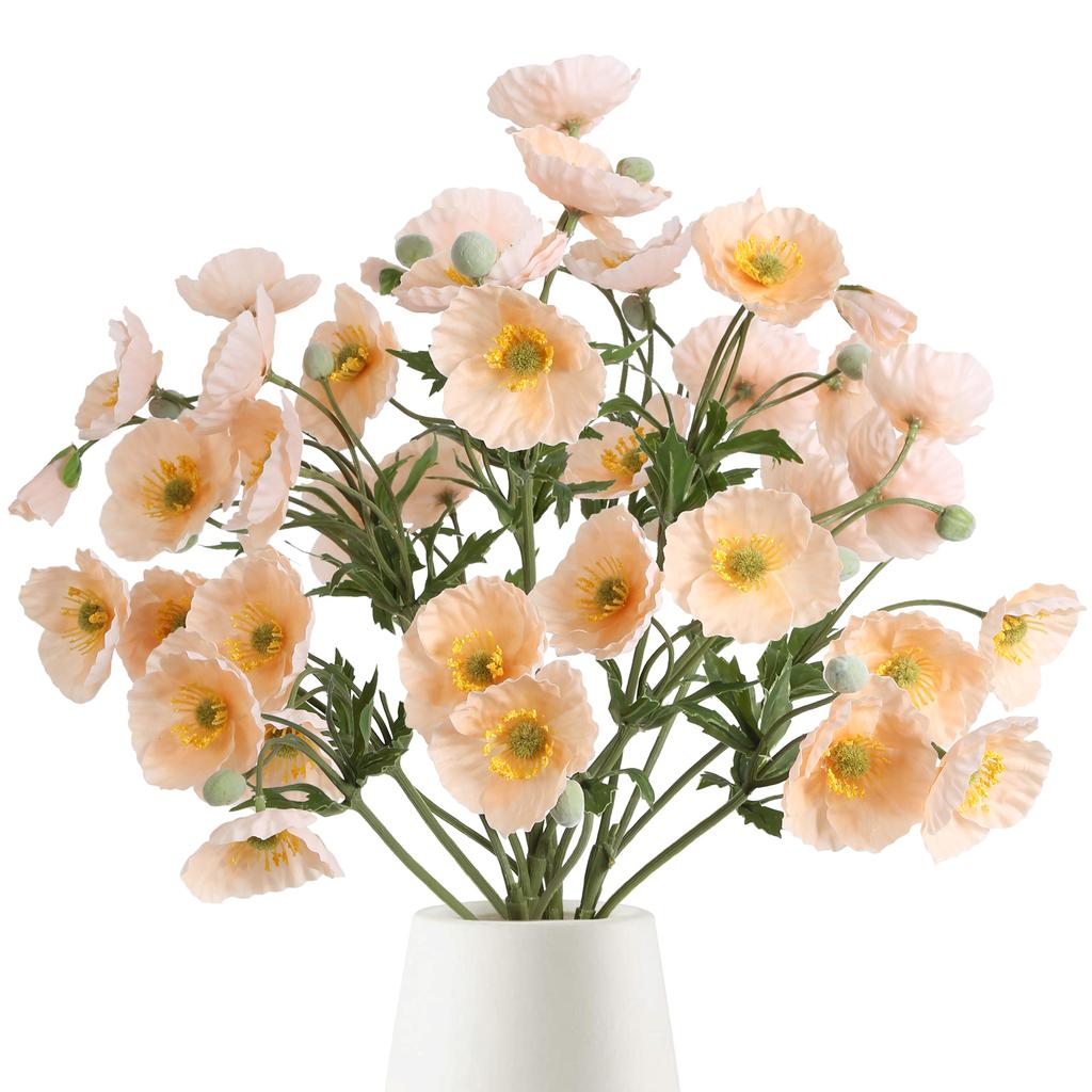 4 шт. искусственных цветов мака шелковые букеты для домашнего декора, свадьбы, украшения стола и вечеринок искусственные цветочные композиции своими руками