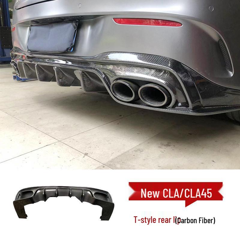 Комплект обвеса из углеродного волокна для Mercedes-Benz W118 CLA220/CLA45: Передний сплиттер, Пороги, Задний диффузор, Спойлер.