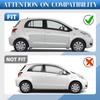 Для Toyota Yaris Хэтчбек 2006-2014 Автомобильная резиновая уплотнительная накладка на водосток боковой части крыши Черная 2 шт.
