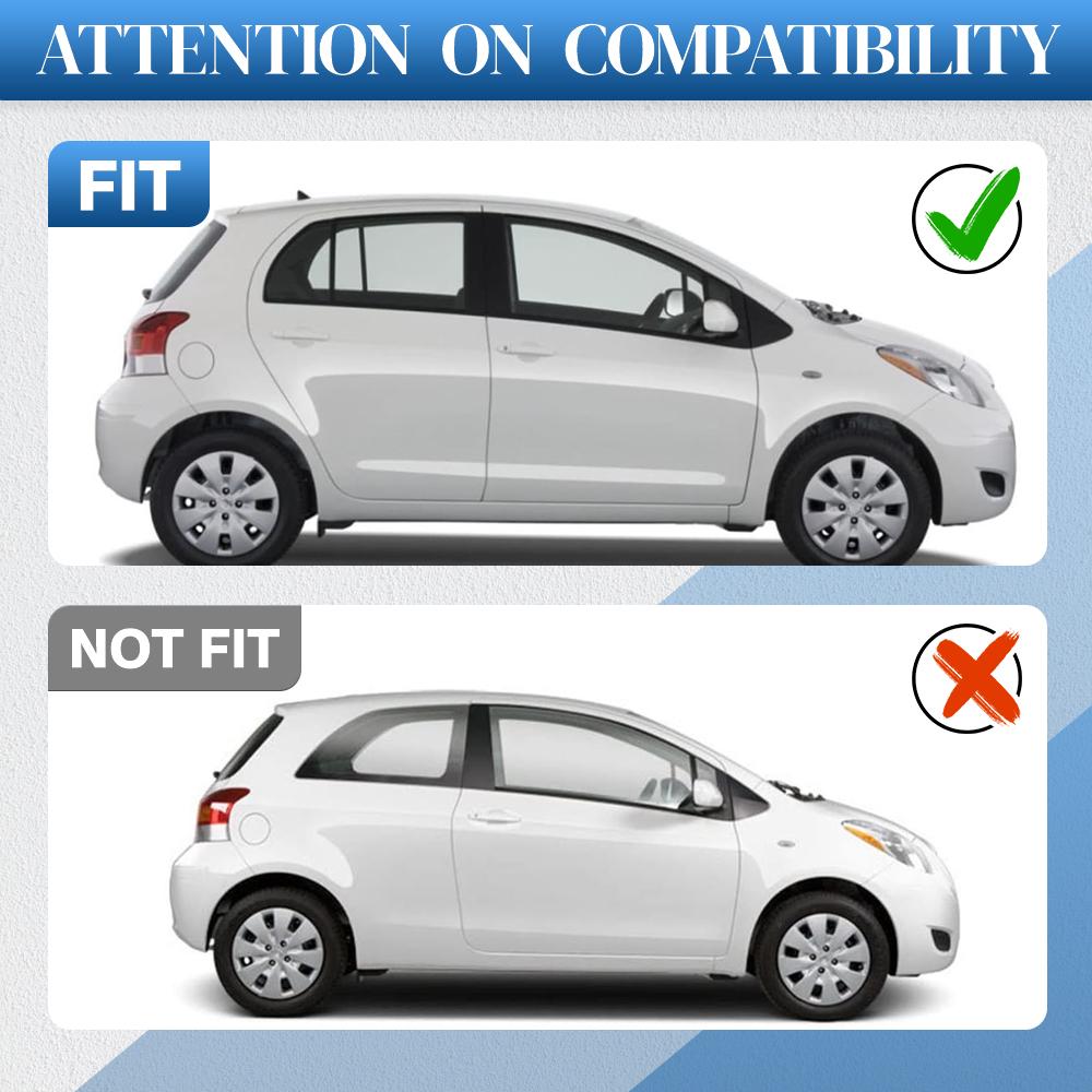 Для Toyota Yaris Хэтчбек 2006-2014 Автомобильная резиновая уплотнительная накладка на водосток боковой части крыши Черная 2 шт.