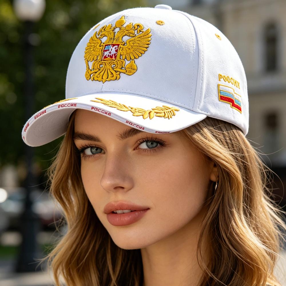 Unisex Caps Russian Double-Headed Eagle Flag Emblem Embroidery Baseball Cap For Men Women Casual Outdoor Sports Hat Cap