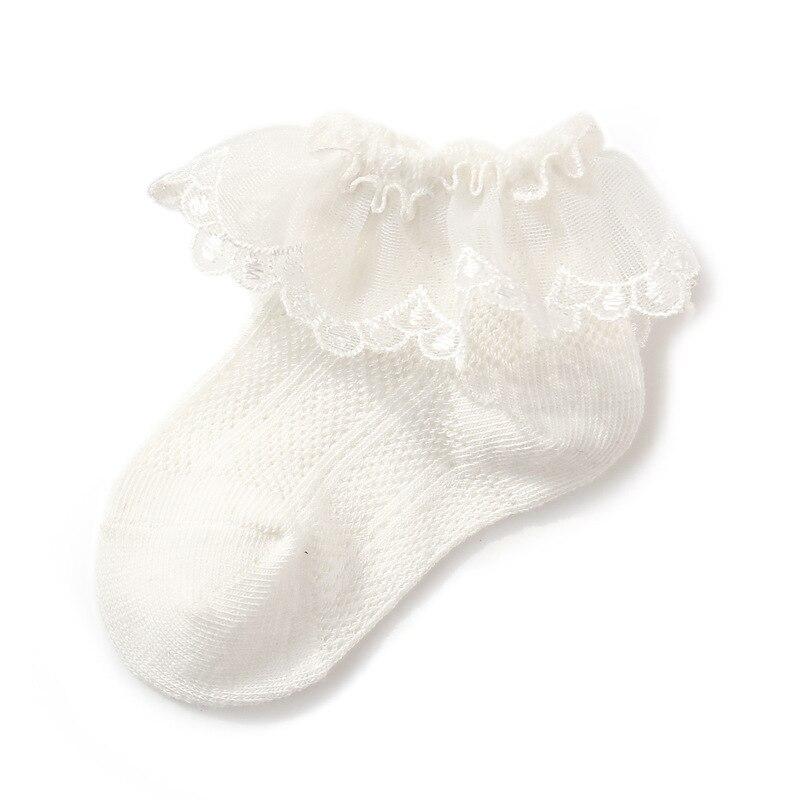 Новые короткие носки до щиколотки для маленьких девочек, летние тонкие хлопковые носки принцессы для танцев, кружевные носки для девочек 3-12 лет, детские носки