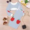 Girls Cartoon 2 Piece Outfits, Long Sleeve Crop Top + Spaghetti Strap Bodycon Dress, Fresh Green‑Tone Print Party Dress Set