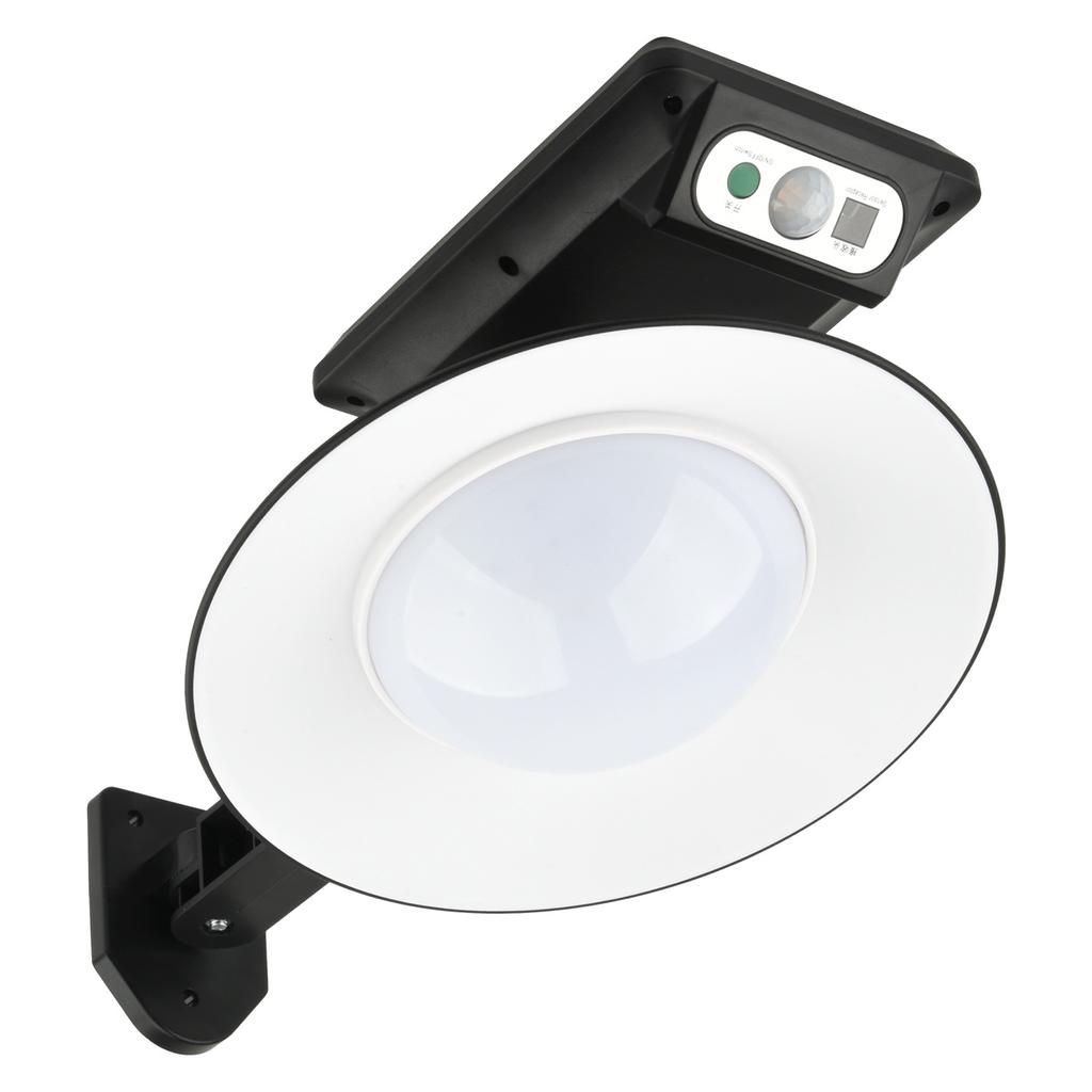 Circular Solar Wall Lamp Outdoor Human Body Sensing LED Courtyard Lamp Garage Lighting Street Lamp