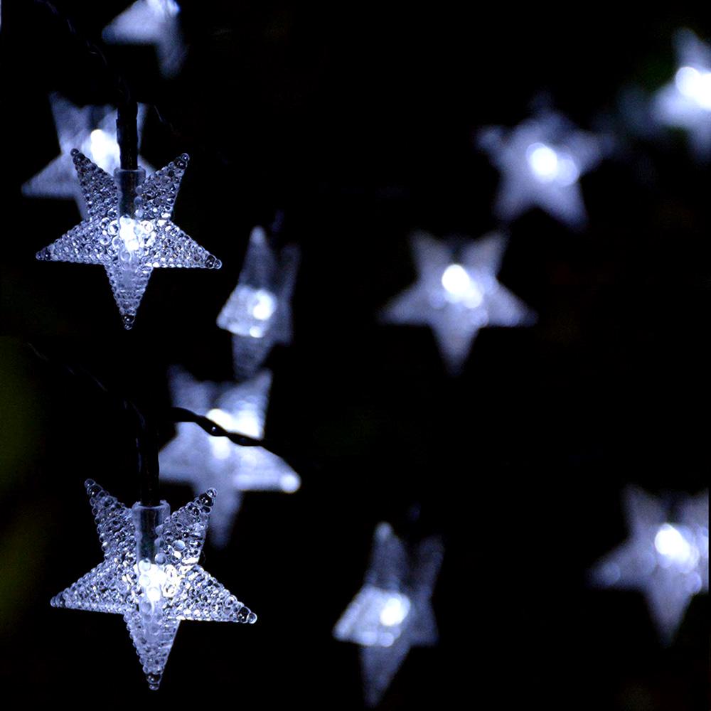 5M/16.4Ft 20LEDs Солнечный гирлянда для газона с 8 лампами