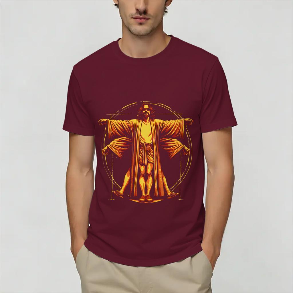 The Dude Abides 100 Cotton TShirt For Unisex Summer Y2K Basic TShirts O Neck Leisure Tees Plus Size Pattern Clothing