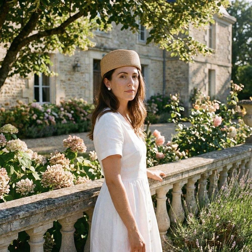 Fedoras Straw Pillbox Hat Elegant Sun Hat Vintage Fedora Hat Wedding Party