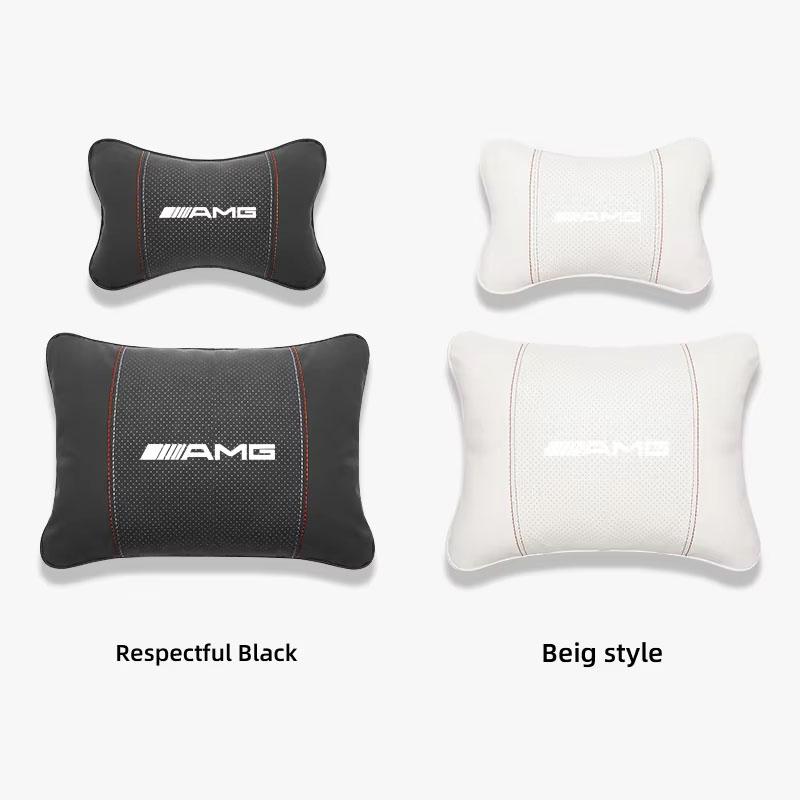 ZLLB1 AMG Car For Mercedes Benz AMG W203 W206 W220 W205 W211 W212...TireValve.Headrest/Lumbar Support Auto Neck Pillow Waist Cushion..