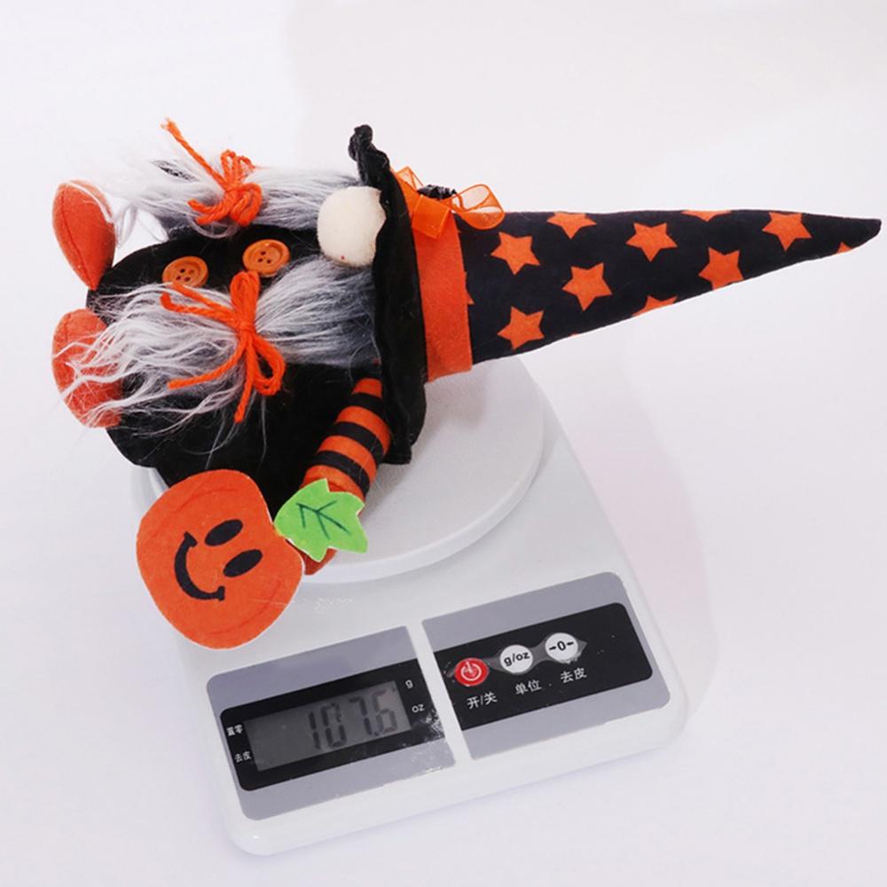 Halloween Venue Set Props Broom Witch Hat Doll X-Y14 B Purple Forester Ornament