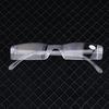 Transparent Presbyopia Reading Glasses Unisex Clear Plastic Fashion Rimless Eyeglasses Resin  High Quality
