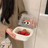 Креативная симпатичная утолщенная двухслойная мини-корзина для слива, многофункциональная бытовая корзина для хранения фруктов и закусок, кухонные принадлежности