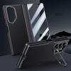 Для Samsung Galaxy Z Fold 6 Кожаный чехол на шарнир с подставкой Защитная пленка для экрана