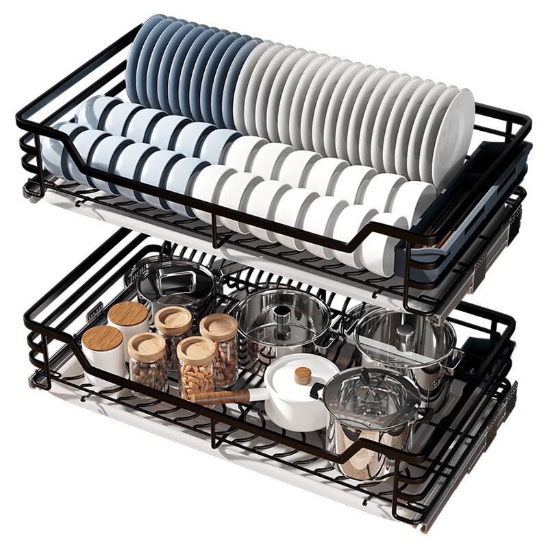 Handon Nano Black Deep Kitchen Dish Cabinet