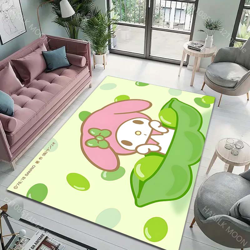 15 Размеров Японский Ковер My Melody для Гостиной Детской Спальни Коврик Под Диван Придверный Коврик Напольный Ковер Домашний Декор Противоскользящий Коврик