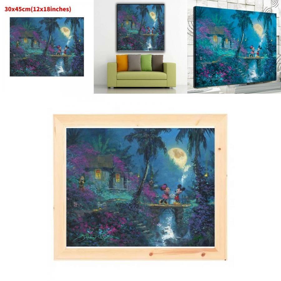 Холст Принцесса Русалка Настенное Искусство Современная Сказка Спальня Детская Комната Декоративная Картина Основной Материал