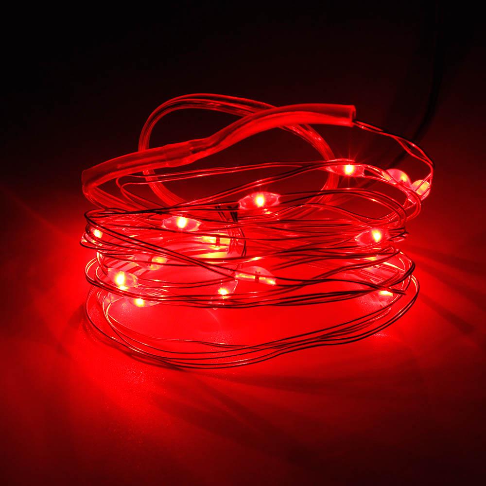 1 м, 2 м, 3 м, 5 м светодиодные гирлянды с серебряной проволокой, фея, 10-50 светодиодов, гирлянда для дома, рождественская елка, украшение для свадебной вечеринки