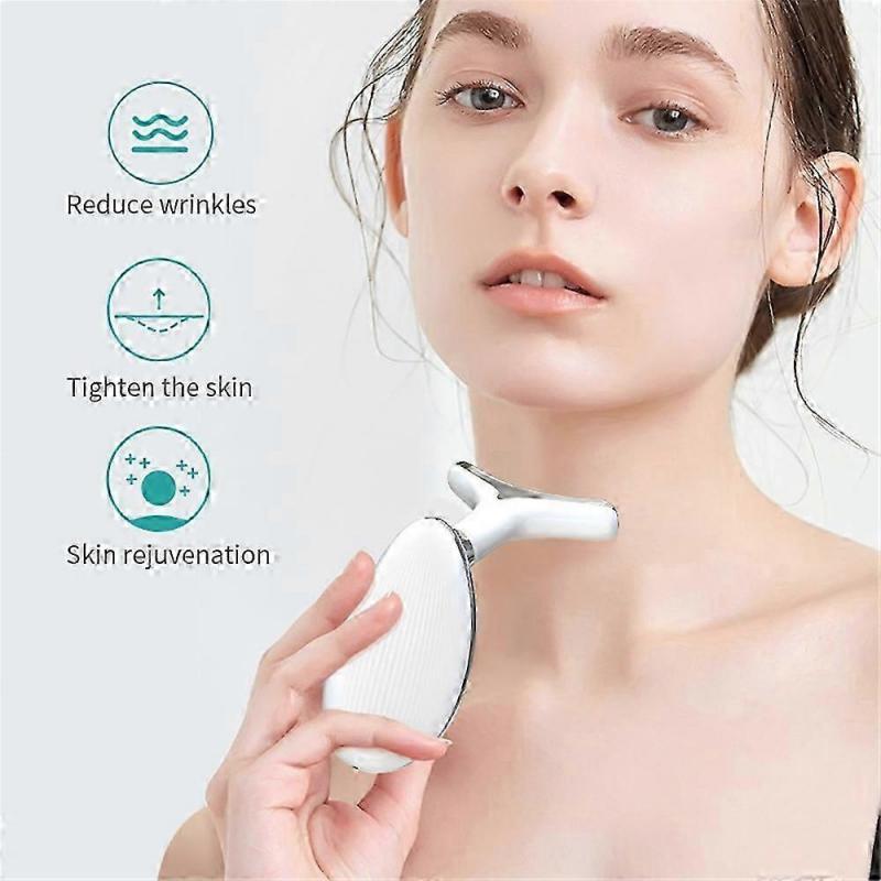Skin Beauty Therapy Device for Face and Neck, 3-Modes Electric Face Neck Massager Skin Care