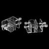 2Pcs Acrylic Transparent Aquarium Fish Tank Water Pipe Hose Fixing Clip Tube Clamp Holder