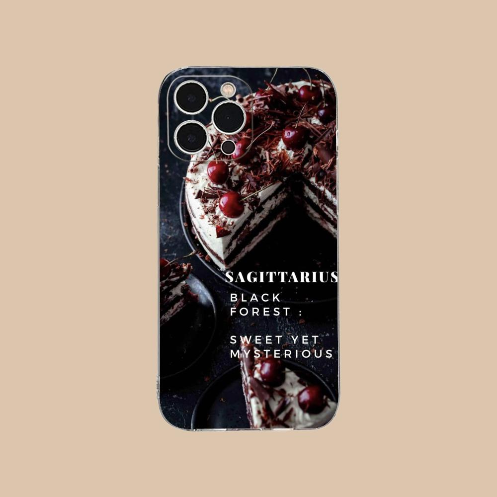 Чехол для мобильного телефона "Шварцвальдский торт" для iPhone 17 16 15 14 13 12 11 X XR XS Air Pro Max Plus Mini Прозрачный Цветной Чехол Чехол