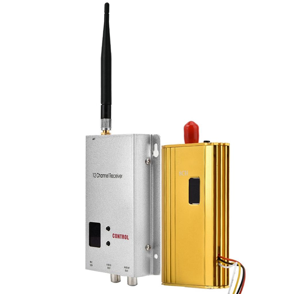 1.2G 1.5W беспроводной аудио-видео трансивер комплект передатчика и приемника для мониторинга видеонаблюдения