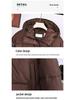 Women's Korean Style Hooded Petite Down Jacket - Short, Solid Color, Cold-Proof Coat for New Year