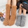 Носки для взрослых из кораллового флиса с воздухопроницаемостью Зимние сверхтолстые носки из овечьей шерсти Носки для сна Носки-тапочки до середины икры Теплые носки для беременных