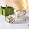 Керамическая кружка для завтрака большого объема, домашняя, для кофе, офисная, ретро, чашка для воды, для пары, с высоким внешним видом