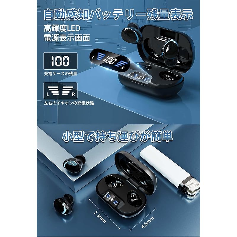 [2025 New Design Popular Bluetooth 5.4 Earphones] Earphones Wireless Earphones Hi-Fi Sound Quality Bluetooth Earphones Continuous Playback for a Long