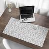 Modern Protective Keyboard Mat Pastel Leaf Pattern 100x50 cm