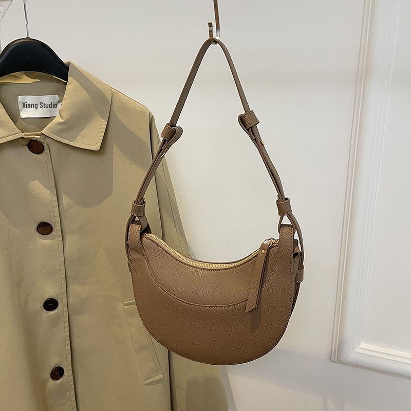 Женская французская нишевая сумка-седло полумесяц - полумесяц под мышкой и кроссбоди, идеально подходит для работы и поездок