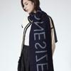 ONSZ Fine Wool Cashmere Check Logo Double-Sided Muffler