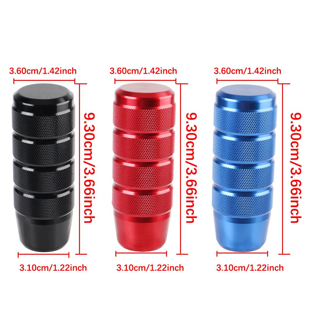 Ручка переключения передач для механической коробки передач 95 мм, универсальная, алюминиевая, с насечкой, ручка рычага переключения передач, новый стиль, нескользящая