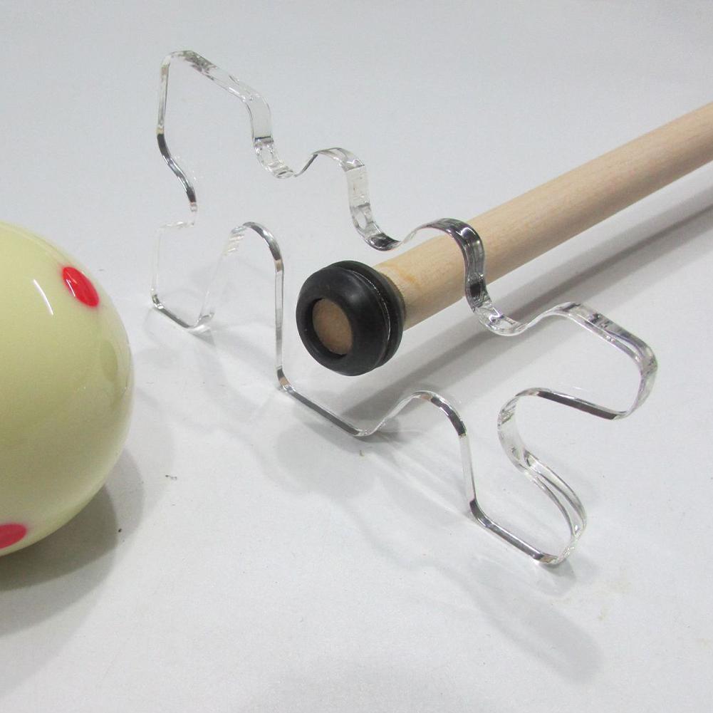 1шт многофункциональный прозрачный акриловый держатель для бильярдных клюшек с регулируемой высотой, удлиненная стойка в форме рога оленя, аксессуары для бильярда