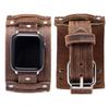 Панк Кожаный Ремешок для Apple Watch 7 6 5 4 3 SE iWatch 38 40 41 45 42 44 мм Аксессуары для Смарт-часов