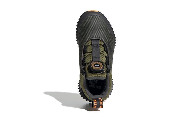 adidas Fortatrail Нескользящие Защита от ударов по пальцам Средняя высота Детские Беговые Кроссовки Черно-Зеленые Детские G27562