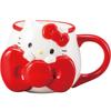 Кружка Sanrio Edgy с 13 x 10 x 9 350 SAN4801 "Hello Kitty" Лента, Белый, Прибл. см, мл,